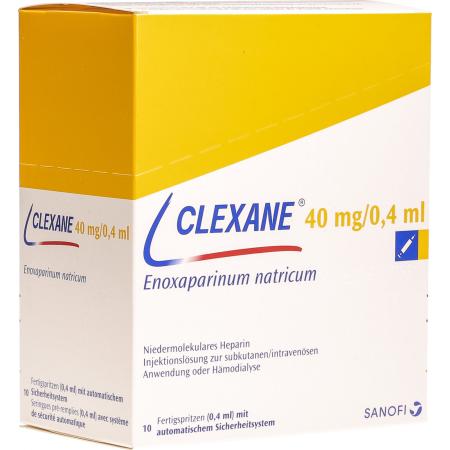 CLEXANE INJ L�S 40 MG/0.4ML 10 FERTSPR 0 - PrimeCare Global